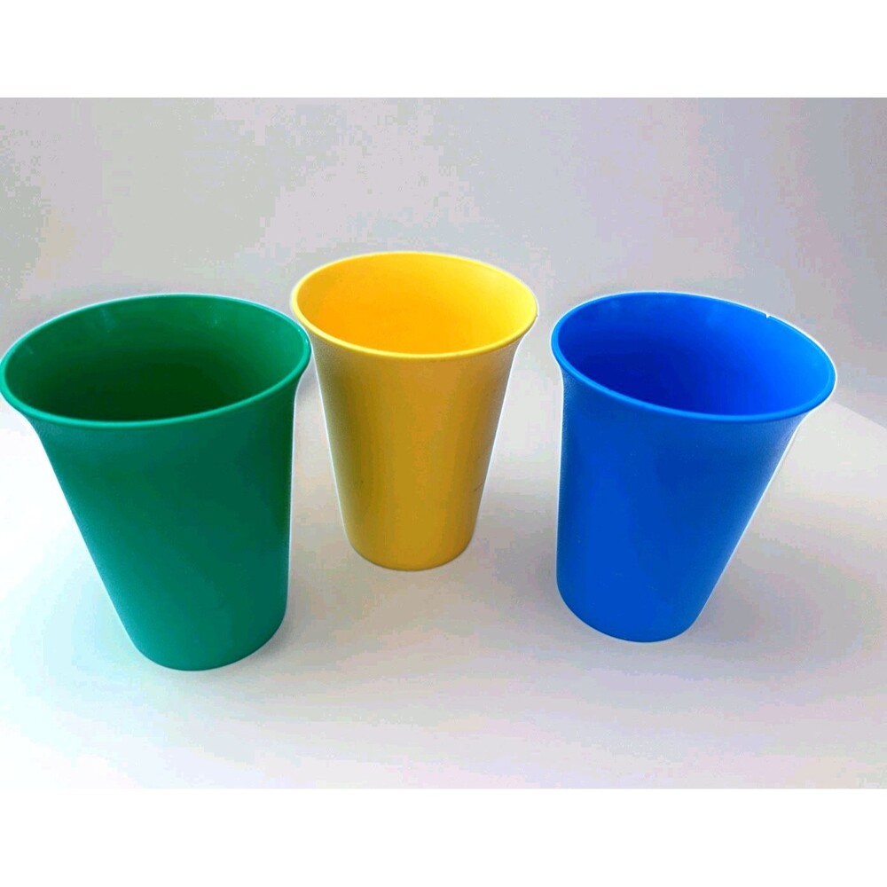 Tupperware Bell Tumblers Cups #109 VTG 1970s Set 3 Childs